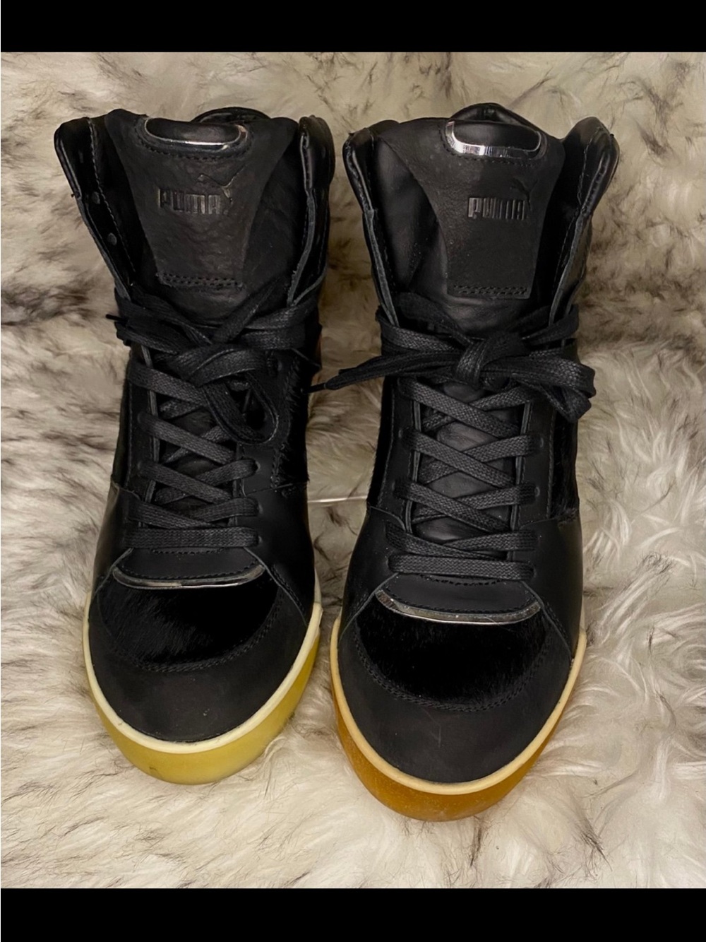 GRAIL STATUS: Puma x Alexander McQueen Move FemmeMid "Black Autumn Glory" US 8.5